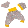 3-tlg Baby Pumphosen- Set Erstlingsoutfit Baby Dinos 