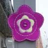 Dekohalter Blume Rahmen für Dekoteile Fensterbild 5x Stickdatei