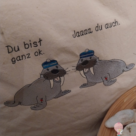 Ferberline Stickdatei Walroß Piet 4 Größen ab 7x10