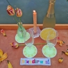 4x Stickdatei ITH Untersetzer Tulpe Ø 10 und 12 cm Stickdirwas