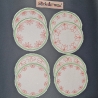 4x Stickdatei ITH Untersetzer Lotus Ø 10 und 12 cm Stickdirwas