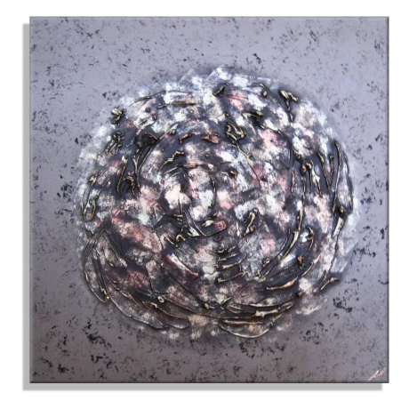 MK1 Art Bild Leinwand Abstrakt Kunst Malerei Acrylbild braun XXL