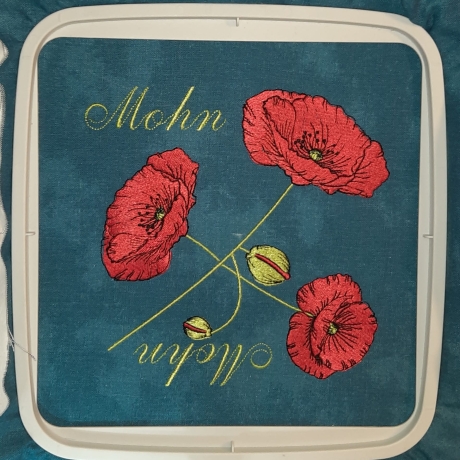 Mohn  - Stickdatei by Michis Textilatelier