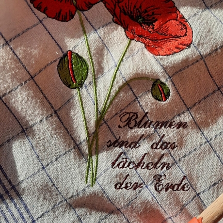 Mohn  - Stickdatei by Michis Textilatelier