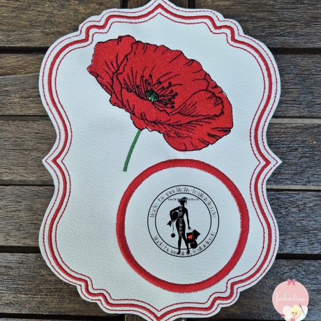 Mohn  - Stickdatei by Michis Textilatelier