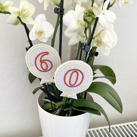 Blumenpieker Ballon ITH Stickdatei Zahlen 0 bis 9 Luftballons