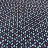 Stoff Baumwolle Popeline maritim Anker marine-blau weiß rot