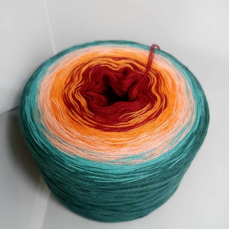 Bobbel, Farbverlaufsgarn, Wolle, 3-fädig, 4-fädig, Nr. 287