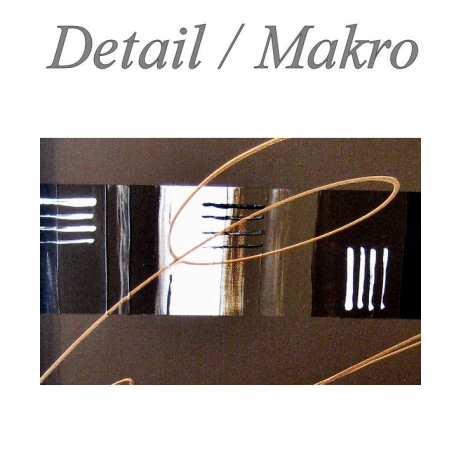 MK1 Art Bild Leinwand Abstrakt Kunst Malerei Acrylbild braun