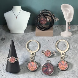 Schmuckset mit Motivstein