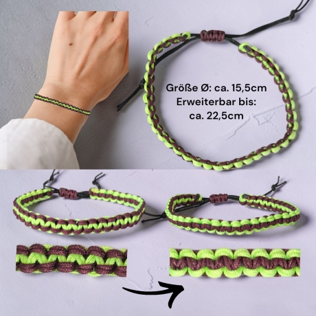 Makramee-Armband Bunt