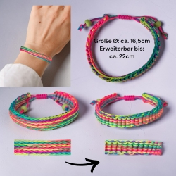 Makramee-Armband Bunt