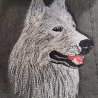 Weißer Schweizer Schäferhund -  Teilstick - 15x20