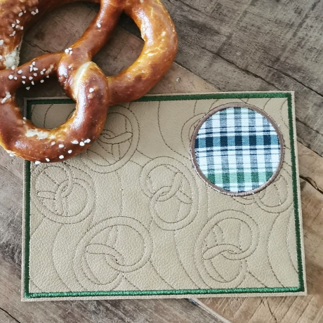 5x Füllmuster Brezel Stickdatei Redwork Herbst Herbstfest