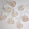 12x Stickdatei Bier Blumenstecker Anhänger Lichterkettenaufsatz