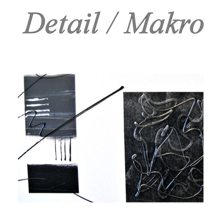 MK1 Art Bild Leinwand Abstrakt Kunst Malerei Acrylbild schwarz
