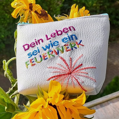 8x Feuerwerk Stickdatei Blumenstecker Lichterdeko stickdirwas