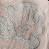 Embossed Datei - rechte Hand und Pfote - 19.31x18.67 cm