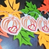 8x Kürbis mit Herz Herbst Dekoset ITH  Stickdatei stickdirwas