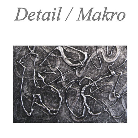 MK1 Art Bild Leinwand Abstrakt Kunst Malerei Acrylbild grau weiß