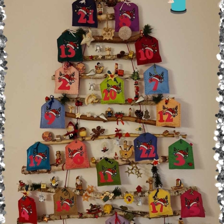 Ferberline Stickdatei Set 24 Weihnachtszahlen komplett 10x10