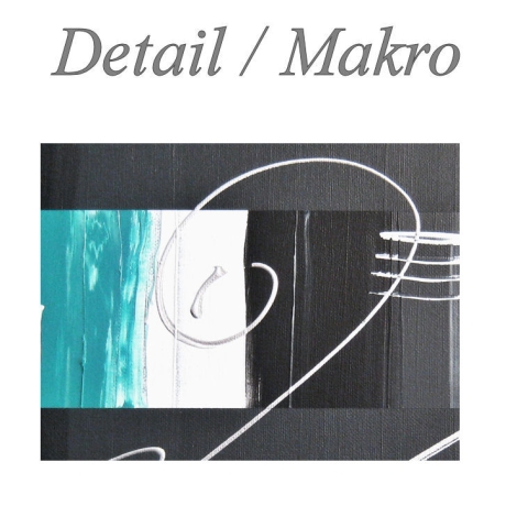 MK1 Art Bild Leinwand Abstrakt Kunst Malerei Acrylbild türkis