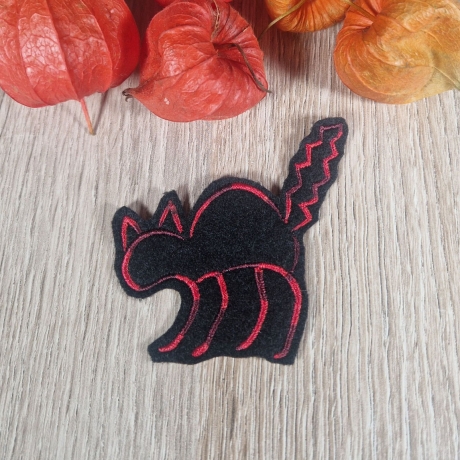 7x Katze Lollihalter Beutel Halloween Deko Stickdatei stickdirwas