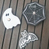 7x Halloween Geist Lolli Beutel Deko Stickdatei stickdirwas