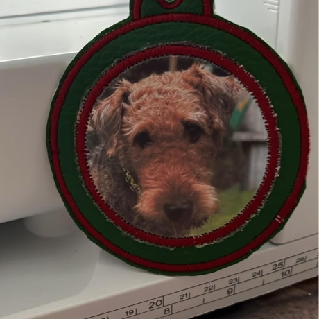 ITH Weihnachtskugel mit Foto für den 10x10 Rahmen