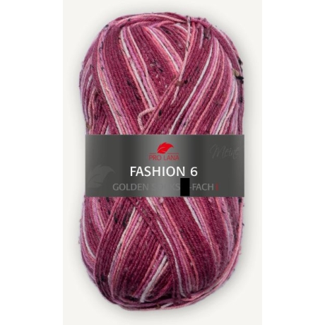 PRO LANA Fashion 6, 6-fädige Sockenwolle, Fb. 705