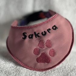 ITH Halstuch für kleine Hunde/ Katzen abgerundet - 20x20 Rahmen