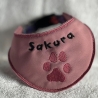 ITH Halstuch für kleine Hunde/ Katzen abgerundet - 20x20 Rahmen