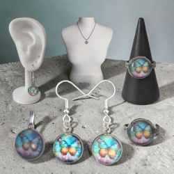 Schmuckset mit Motivstein