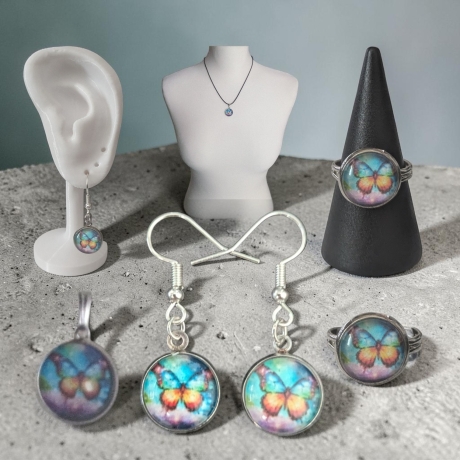 Schmuckset mit Motivstein