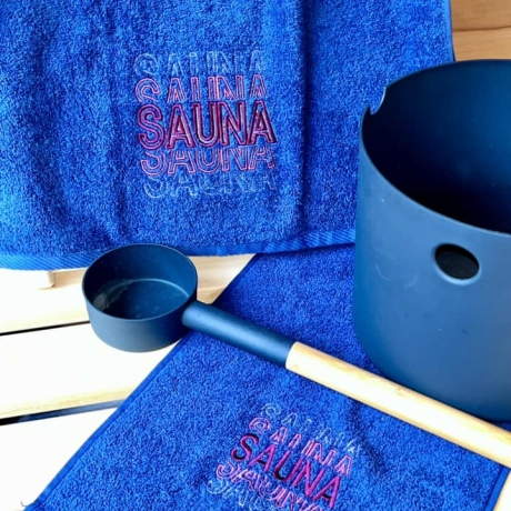 Ferberline Stickdatei Wortwelle Sauna ab 10x10cm