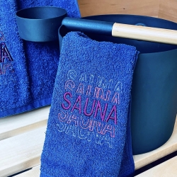 Ferberline Stickdatei Wortwelle Sauna ab 10x10cm