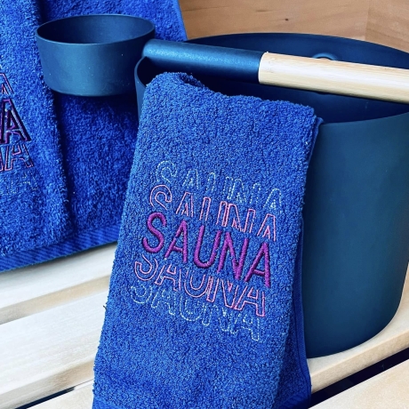 Ferberline Stickdatei Wortwelle Sauna ab 10x10cm