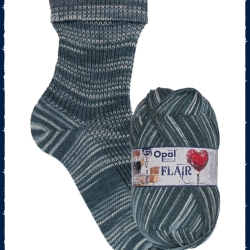 Opal Flair, 4-fädige Sockenwolle, Farbe 11487
