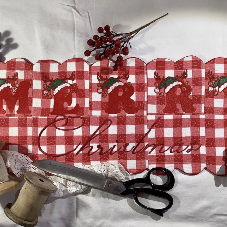 Ferberline Stickdatei Set 26 Weihnachtsbuchstaben komplett 10x10
