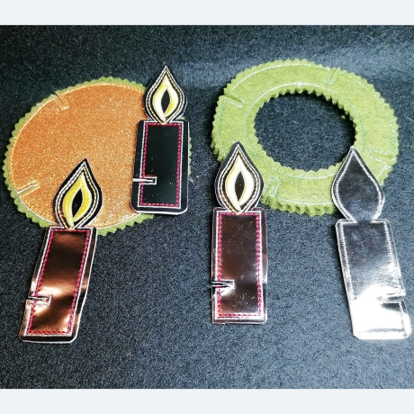 Stickdatei Adventskranz to go mit Kerzen zum Stecken stickdirwas