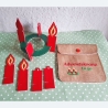 Stickdatei Adventskranz to go mit Kerzen zum Stecken stickdirwas