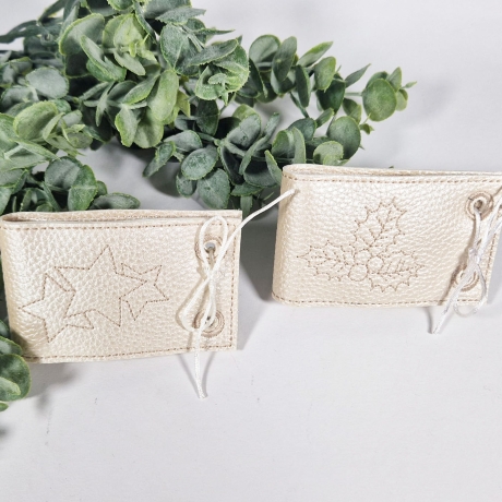 Stickdatei ITH Serviettenband Xmas mit Redwork Motiven ab 13x18cm