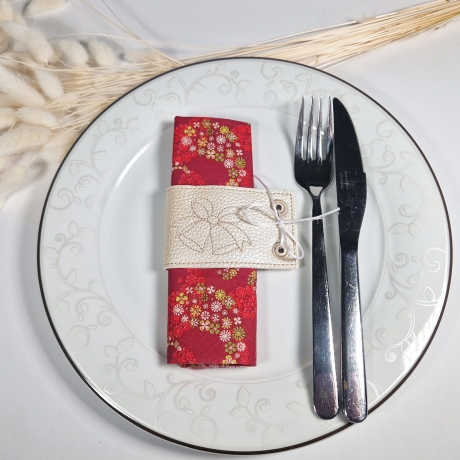 Stickdatei ITH Serviettenband Xmas mit Redwork Motiven ab 13x18cm