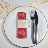 Stickdatei ITH Serviettenband Xmas mit Redwork Motiven ab 13x18cm