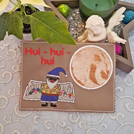 Stickdatei Kugeldealer Solo Weihnachtsmann mit Kugeln ab 10x10cm