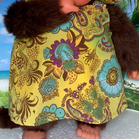 Kleidung Kleid Trägerkleid passend für Äffchen Bärchen 45 cm Neu