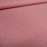 Stoff Baumwolle Zefir Karo 2 mm in rot weiß Kleiderstoff