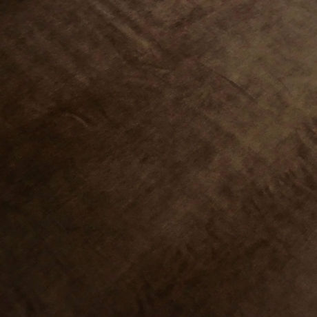 Stoff Nicki Velour Samt stretchig uni schoko braun Kleiderstoff