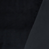 Stoff Nicki Velour Samt stretchig uni schwarz Kleiderstoff