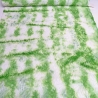 Stoff Tüll Stoffschlangen Stickerei Batik grün weiß